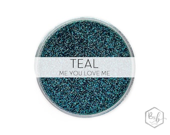 Teal Me You Love Me || Premium Polyester Glitter • Packaged by Weight • OPAQUE • || .008 cut