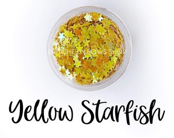 Twinkle Starfish || Starfish Glitter Shape Mixer, 0.5oz Jar • OPAQUE •