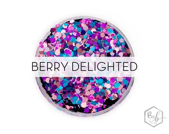 Berry Delighted || Exclusive Premium Polyester Glitter, 1oz by Weight • OPAQUE • || up to .125 cut