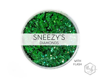 Sneezy's Diamonds || Exclusive Premium Polyester Glitter, 1oz by Weight • OPAQUE • || up to .062 cut