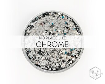 No Place Like Chrome || Exclusive Premium Polyester Glitter, 1oz by Weight • TRANSPARENT • || up to .062 cut