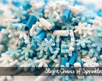 Slight Chance of Sprinkles || Polymer Clay FAKE Sprinkle Shapes, 1oz Jar • OPAQUE •