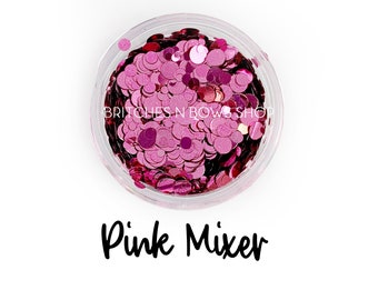 Pink Metallic || Dot Mixer, Sample Jar • Semi-OPAQUE •