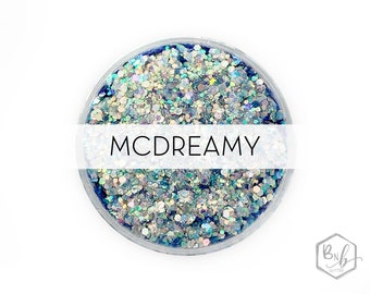 McDreamy || Premium Polyester Glitter, 1oz by Weight • TRANSPARENT • || up to .062 cut