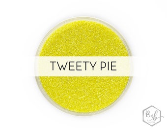 Tweety Pie || Premium Polyester Glitter, 1oz by Weight • TRANSPARENT • || .008 cut || Made in USA