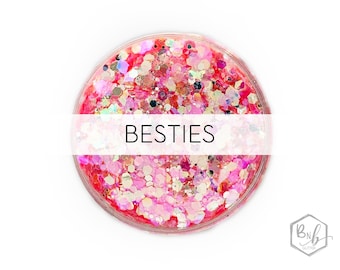 Besties || Exclusive Premium Polyester Glitter, packaged by weight • TRANSPARENT• || up to .125 cut