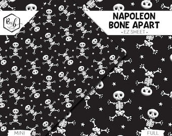 Napoleon Bone Apart || EZ SHEET • Printed Vinyl || Mini Print Available