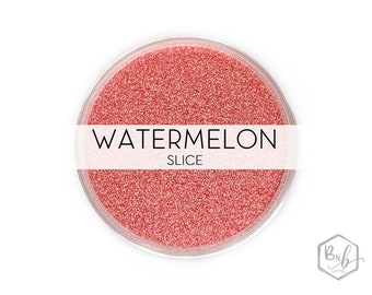 Watermelon Slice || Premium Polyester Glitter, 1oz by Weight • Semi-OPAQUE • || .008 cut