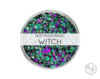 Not Your Basic Witch || Exclusive Premium Polyester Glitter • Packaged by Weight • OPAQUE • || up to .094 cut