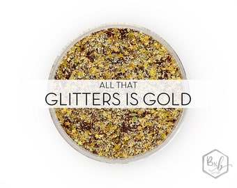 All That Glitters is Gold || Exclusive Premium Polyester Glitter, 1oz by Weight • OPAQUE • || multi mix