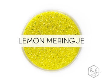 Lemon Meringue || Premium Polyester Glitter, 1oz by Weight • TRANSPARENT • || .015 cut