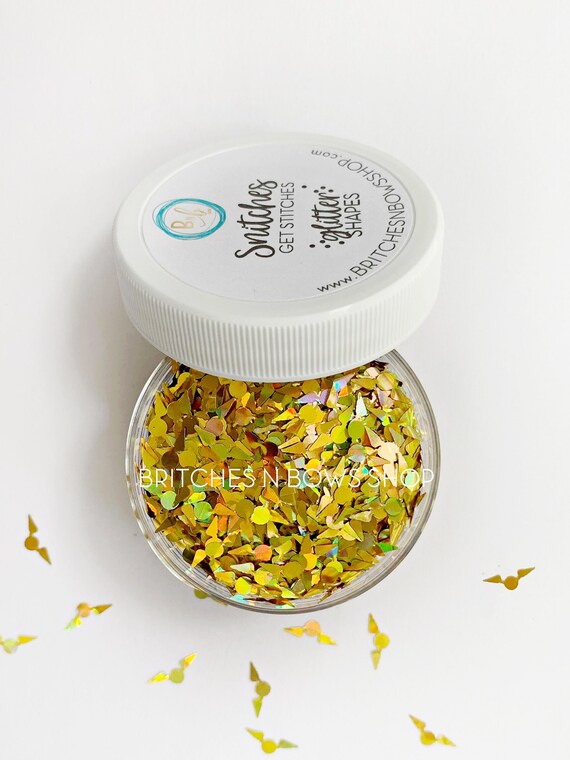 Snitches Get Stitches Harry Potter Inspired Snitch Glitter Etsy