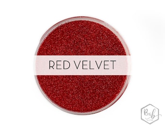 Red Velvet || Premium Polyester Glitter, 1oz by Weight • OPAQUE •  || .008 cut