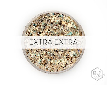 Extra Extra || Exclusive Premium Polyester Glitter • Packaged by Weight • Semi-OPAQUE • || up to .062 cut