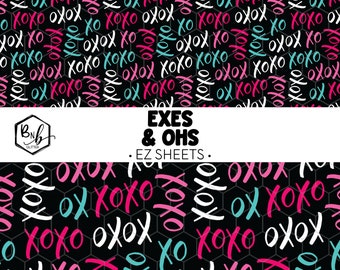 Exes & Ohs || EZ Sheets • Printed Vinyl || Mini Print Available