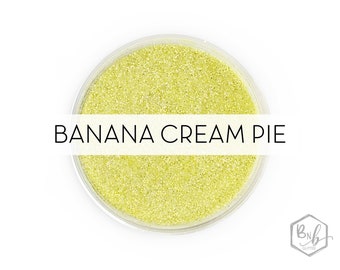 Banana Cream Pie || Exclusive Premium Polyester Glitter, 1oz by Weight • TRANSPARENT • || .008 cut || Made in USA