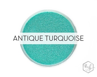 Antique Turquoise || Premium Polyester Glitter, 1oz by Weight • OPAQUE • || .008 cut