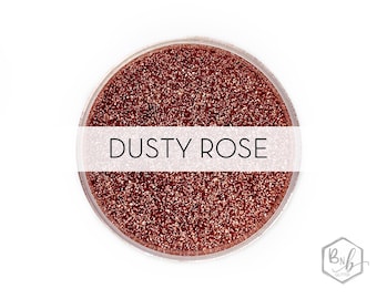 Dusty Rose || Premium Polyester Glitter, 1oz by Weight • OPAQUE • || .008 cut