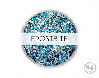 Frostbite || Exclusive Premium Polyester Glitter Mix • 1oz by Weight • Semi-OPQAUE • || up to .125 cut