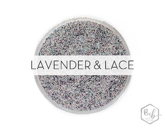 Lavender & Lace || Premium Polyester Glitter, 1oz by Weight • OPAQUE • || .008 cut