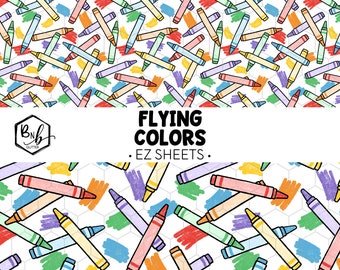 Flying Colors || EZ Sheets • Printed Vinyl || Mini Print Available