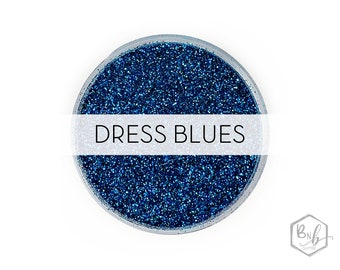 Dress Blues || Premium Polyester Glitter, 1oz by Weight • OPAQUE • || .008 cut