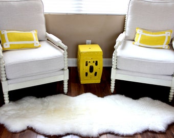 Genuine Real Australian Double Pelt Alfombra grande de piel de oveja 2.5 X 6.5