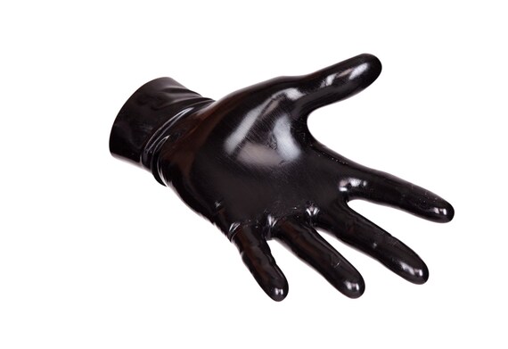 Gants en latex CHLORÉ Poignet court Noir Unisexe 108A-C LIVRAISON