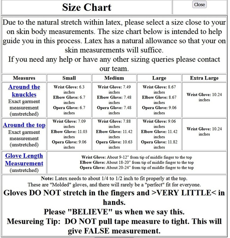 PREMIUM Latex Gloves Opera Long Length Unisex 1108 FREE Etsy