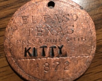 1883 /"PUMPKIN/" Bird Cage Tombstone Arizona Brothel Token