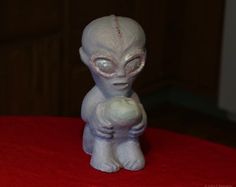 Alien with Prey Sculpture