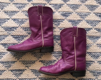 girls purple cowboy boots