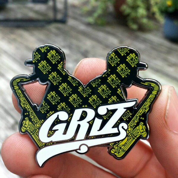 Griz "Groovy tunes" pin