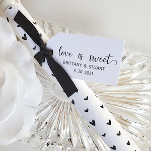 Candy Favors Love is Sweet Favors Wedding Favors Bridal Shower Favors Rehearsal Dinner Favors Country Wedding 50 at 1.00 ea.