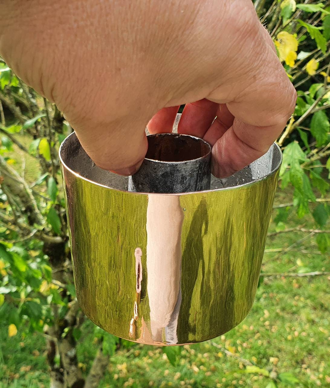 Fab Re-Tinned Antique Français Petit Copper, Cuivre Ring Mould/Mold, Cake Flan Sponge, Wonderful War