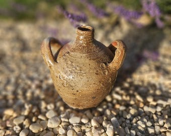アンティークの小さな茶色の陶器のインク壺/ボトル。状態良好 - Etsy 日本