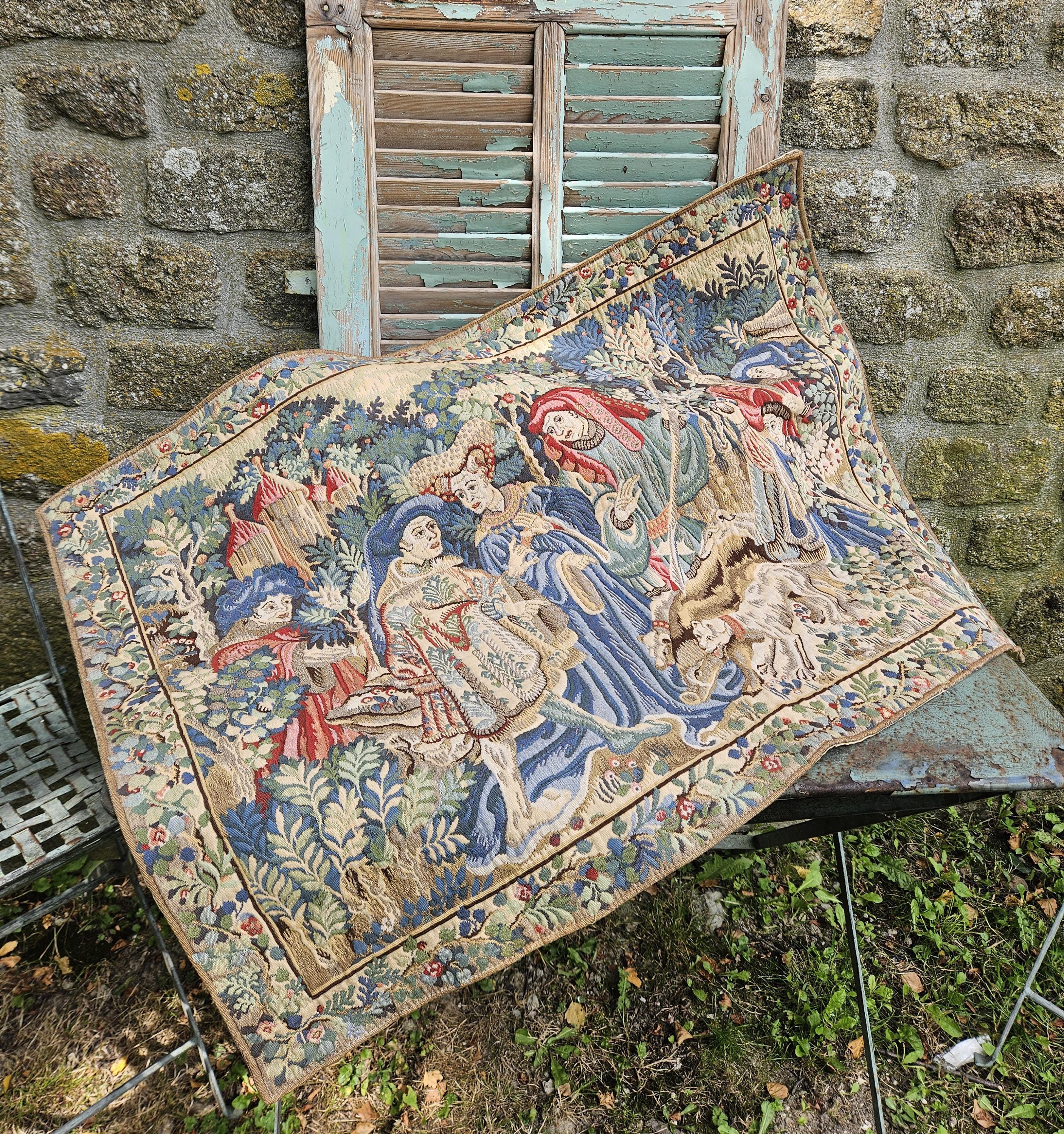 ビンテージ タペストリー 鳥 壁掛け Tapisseries du Lion ビンテージ