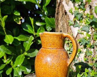 Antique French Grès de Berry Stoneware Jug-Versatile Cuisine Chic Kitchenalia-Small Salt Glazed Versatile Jug / Ancien Cruche en Faience