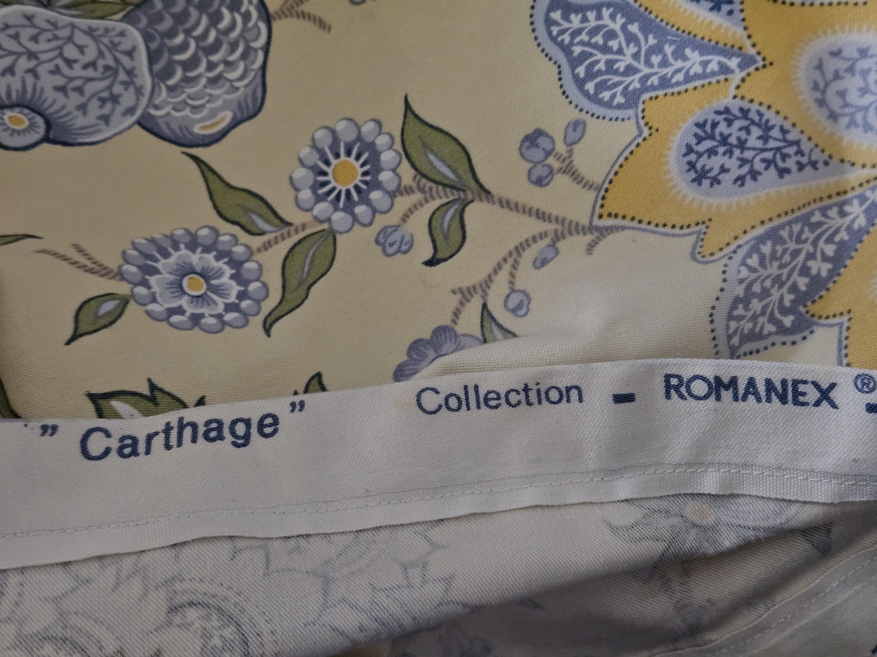 レトロ ヴィンテージ フランス Romanex de Boussac CARTHAGE 生地残骸