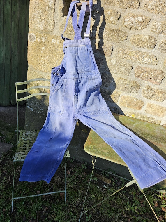 ヴィンテージ フランス Dumont d'Urville ブルー モールスキン