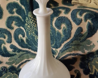 Elegant Neutral Sublime Antique French Art-Deco White Opaque Glass Decanter,Wonderful Home Decor Piece with Versatility aswell as Beauty...