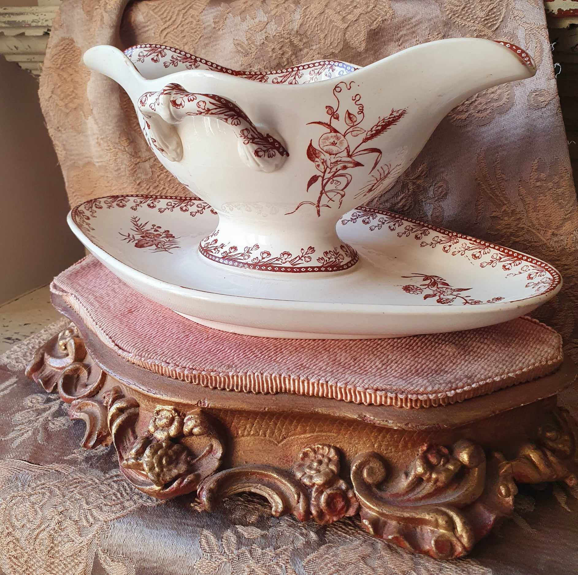Stunning Very Rare Antique French FENAL Frères Pexonne Faience