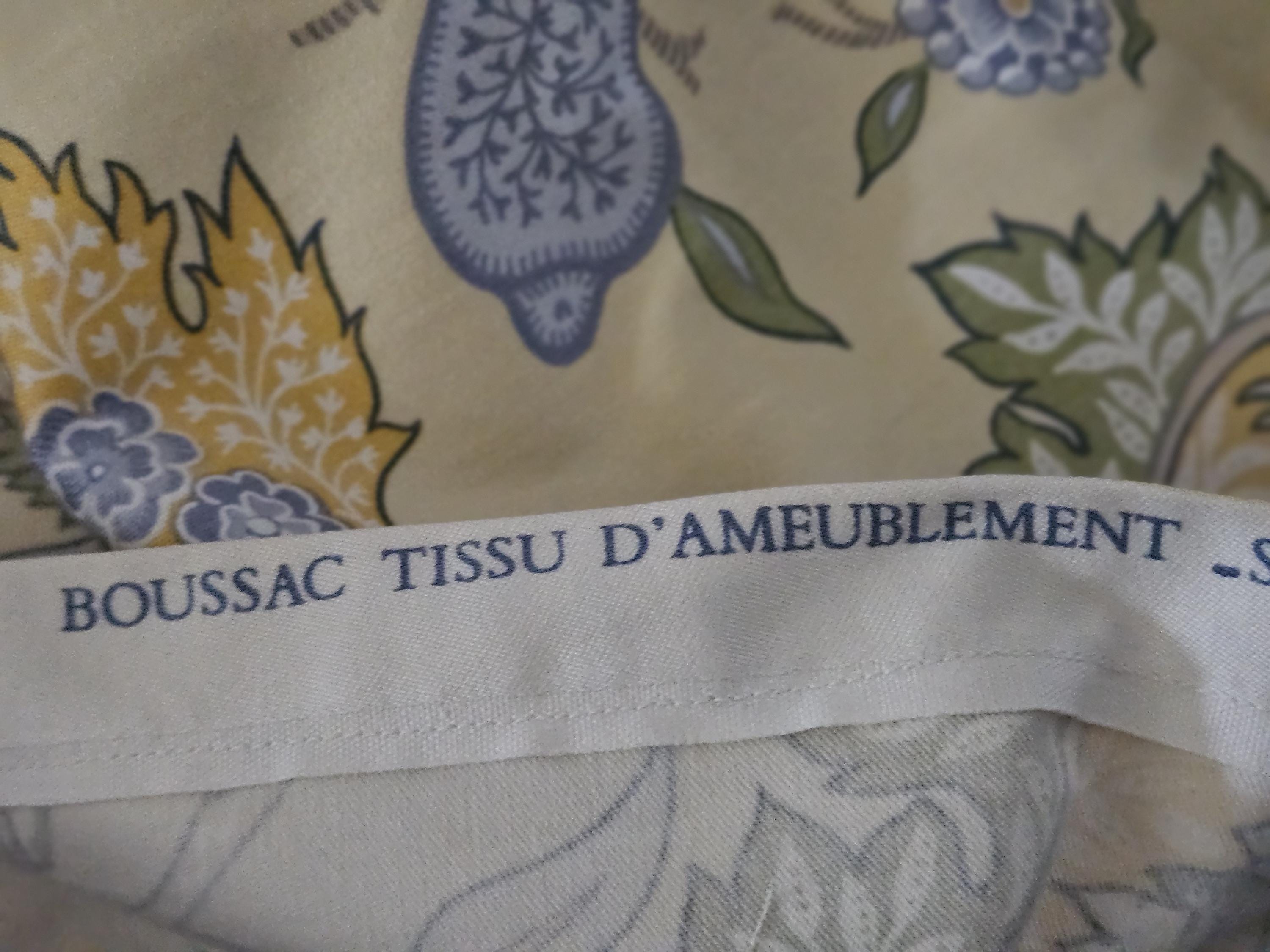 レトロ ヴィンテージ フランス Romanex de Boussac CARTHAGE 生地残骸