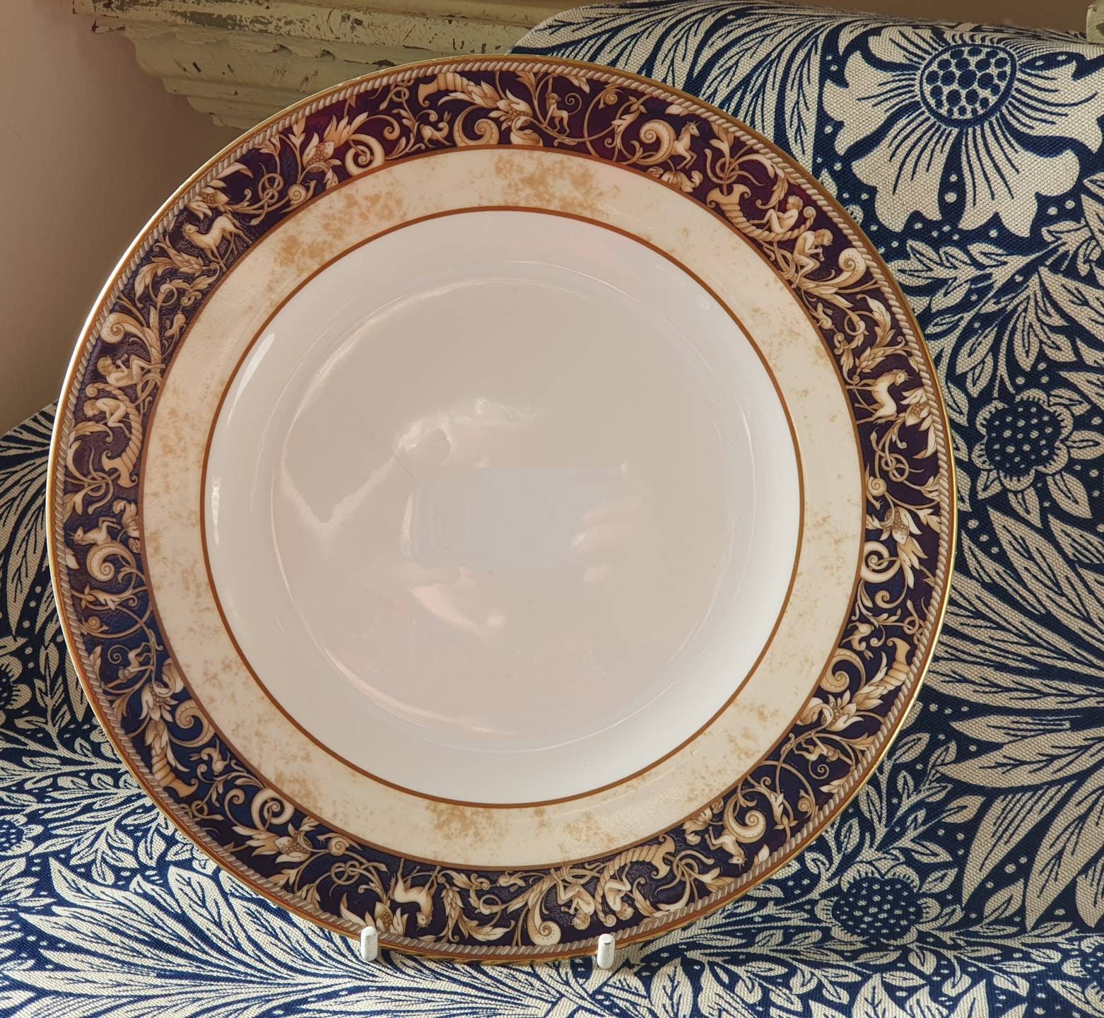 Superbe Salade Vintage Rare Français Trouvée Prestige Wedgwood Cornucopia Single Accent Salade ou As