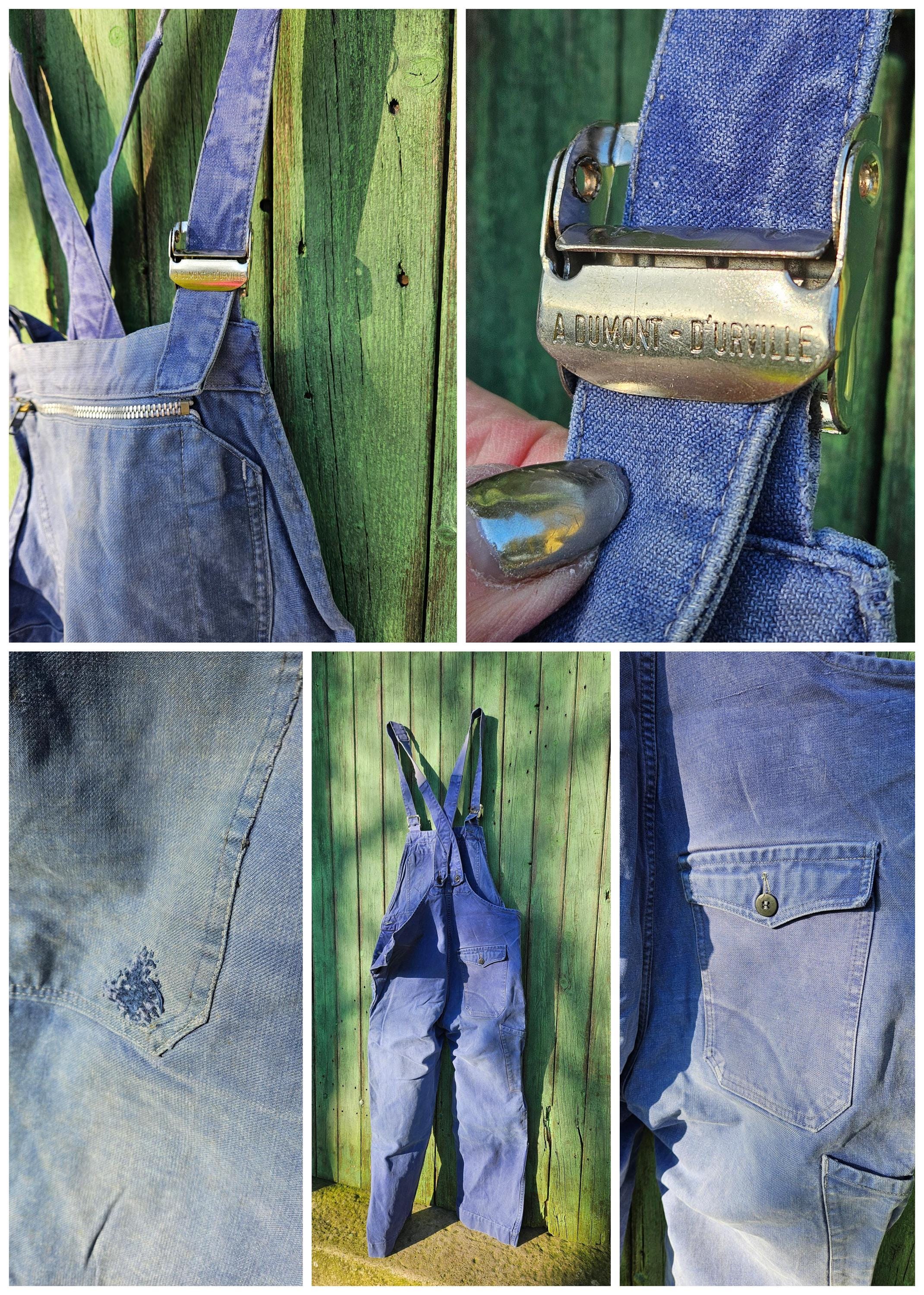 ヴィンテージ フランス Dumont d'Urville ブルー モールスキン