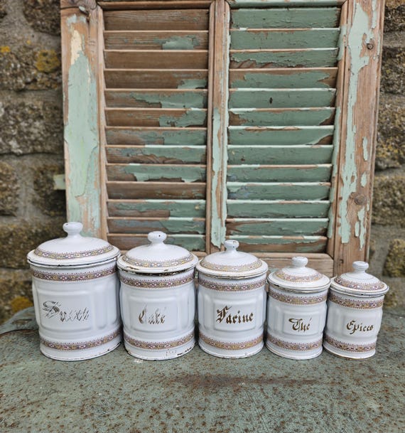 フレンチキャニスター5個セット