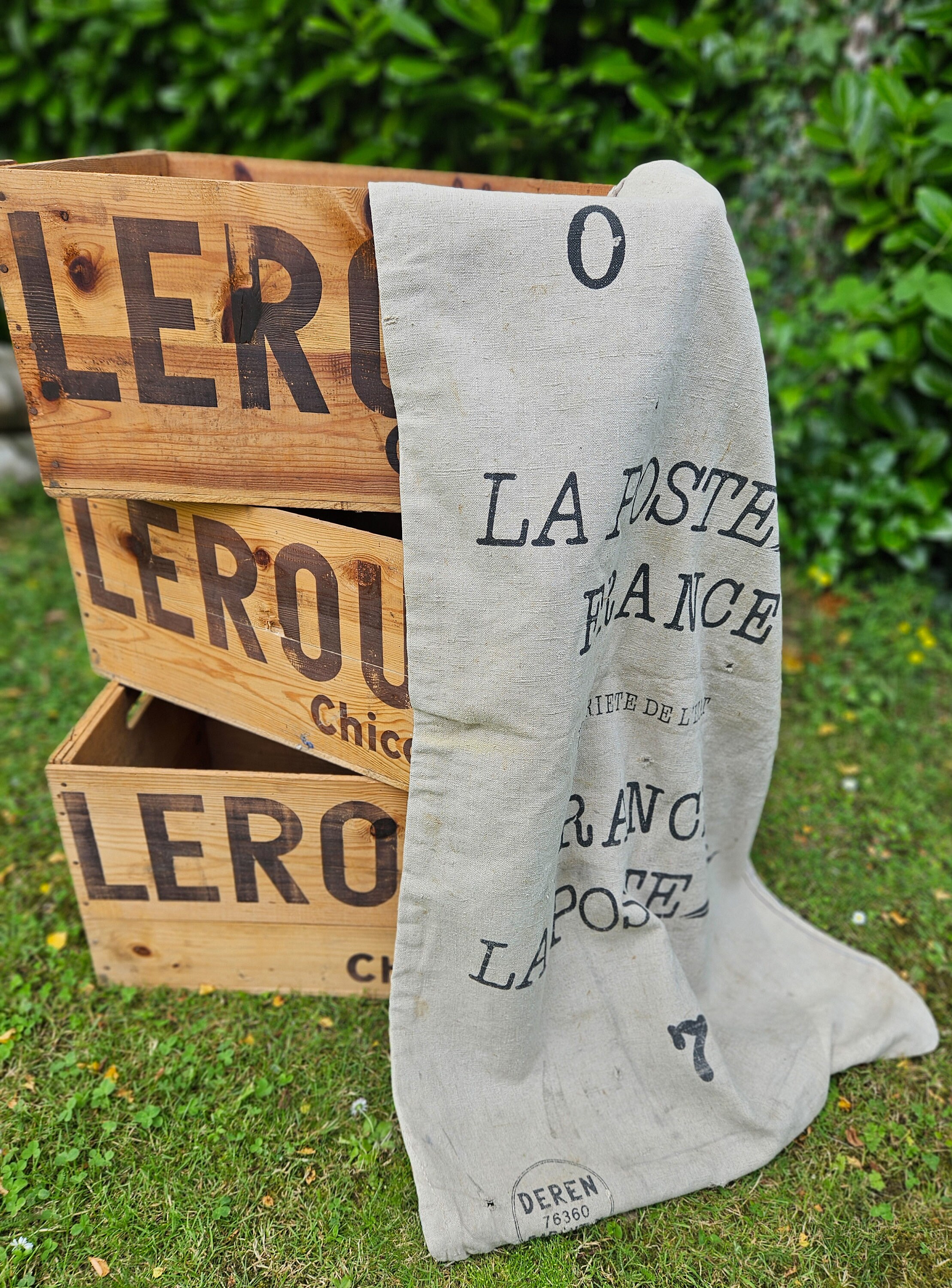 French Hessian Sack Etsy