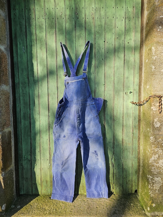 ヴィンテージ フランス Dumont d'Urville ブルー モールスキン