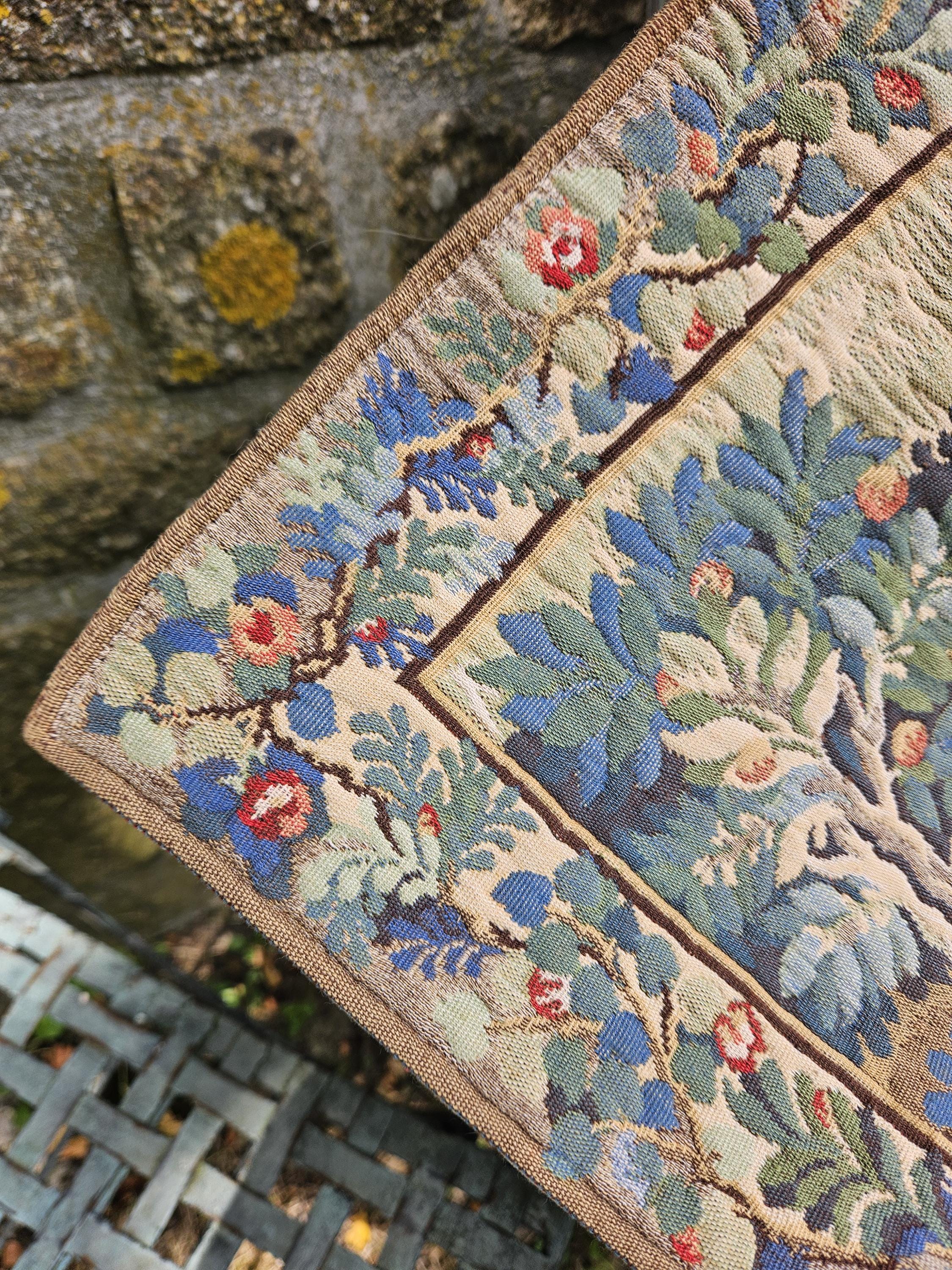 ビンテージ　タペストリー　鳥　壁掛け　Tapisseries du Lion ビンテージ タペストリー 鳥 壁掛け Tapisseries du Lion