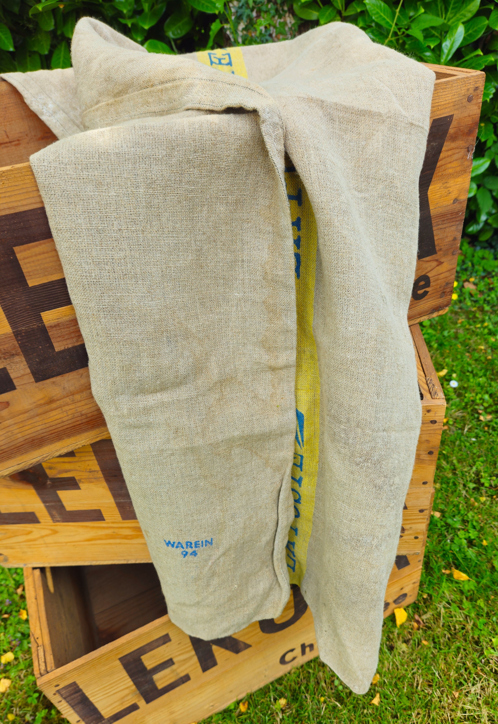 Sac Postal La Poste France Toile De Jute - Vintage Warelin Lille